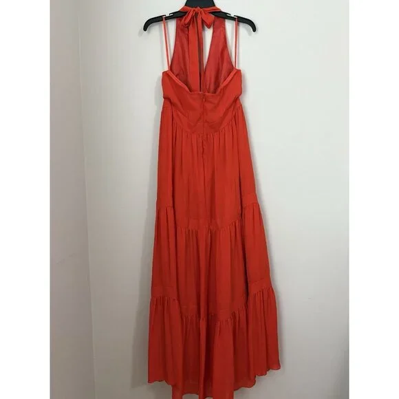 Talbots Orange Maxi Dress - Picture 5 of 10